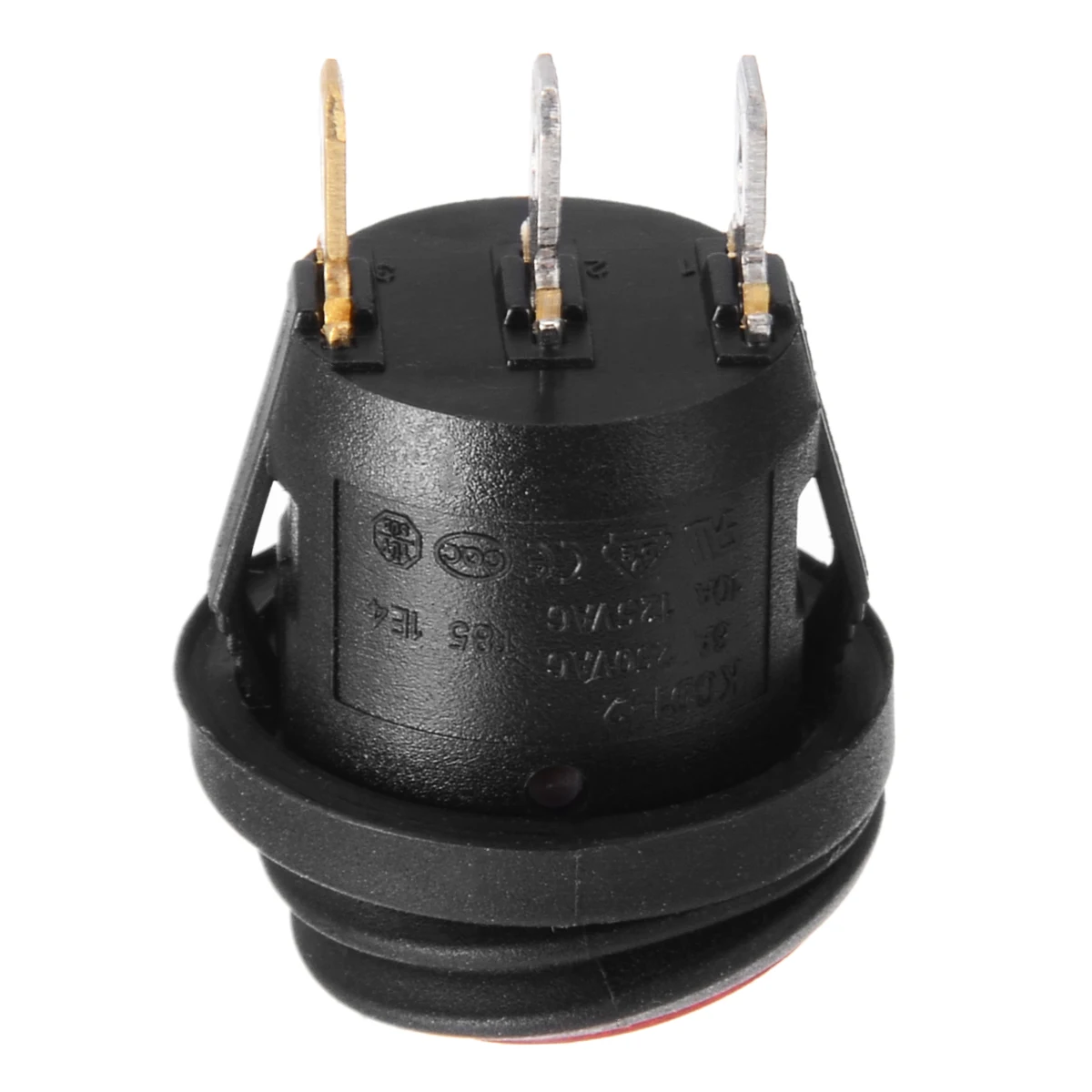 4Pcs Small Round Boat Rocker Switches Round Green Orange Blue Red 3 Pin ON-OFF Rocker Switch