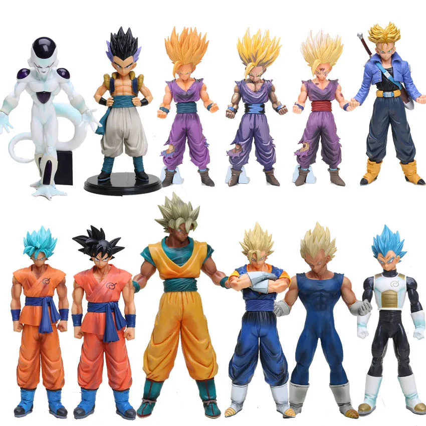 

Dragon Ball Z MSP Super Saiyan Vegeta Son Goku Trunks Gotenks Freeza Vegetto PVC Figure Collectible Model Toy