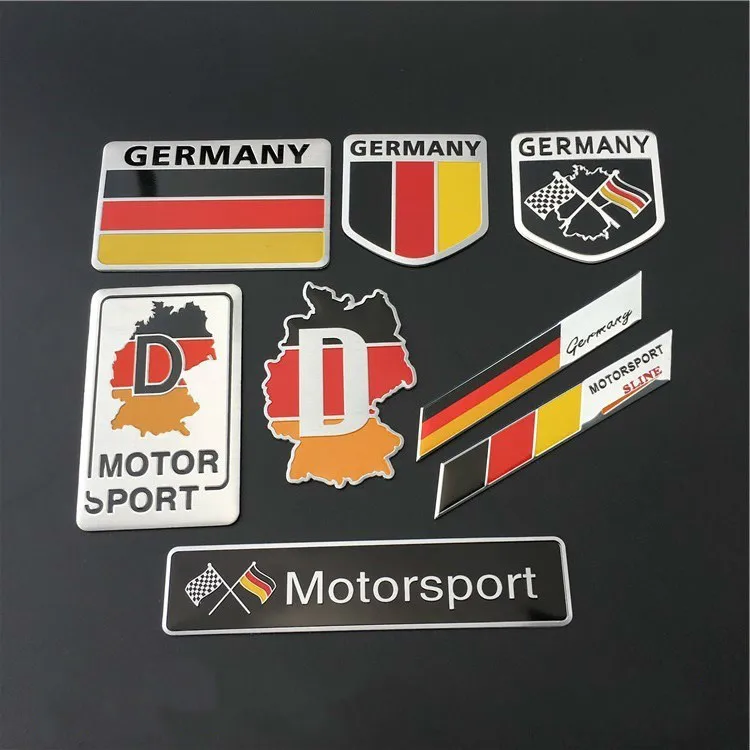Buy For 3D Metal Aluminium Car Emblem Germany German