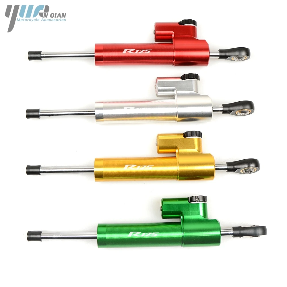 YUANQIAN Universal Moto CNC Damper Steering Stabilizer Damper Linear Reversed Safety Control For YAMAHA YZF R125 R-125 r125