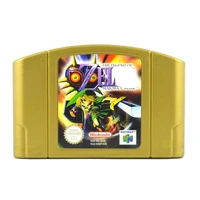

Legend Of Zeldaed Majoras Mask Golden Color NTSC English 64 Bit Game Card