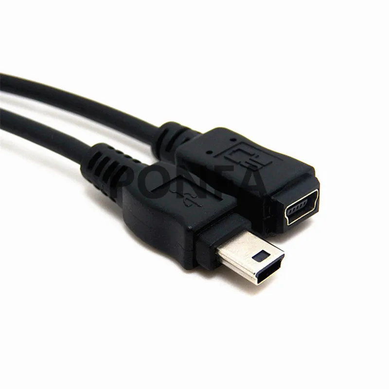 Мини-usb B Тип 5pin папа к мини-usb мама мини-usb штекер к женскому удлинительному кабелю 1,5 м/0,5 м