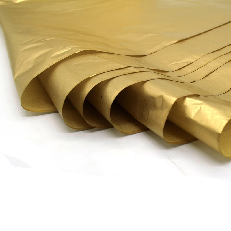 100 шт Золото Цвет оберточная бумажная ткань Бумага Цветочная упаковочная украшение из бумаги для дома праздничный вечерние упаковки Бумага