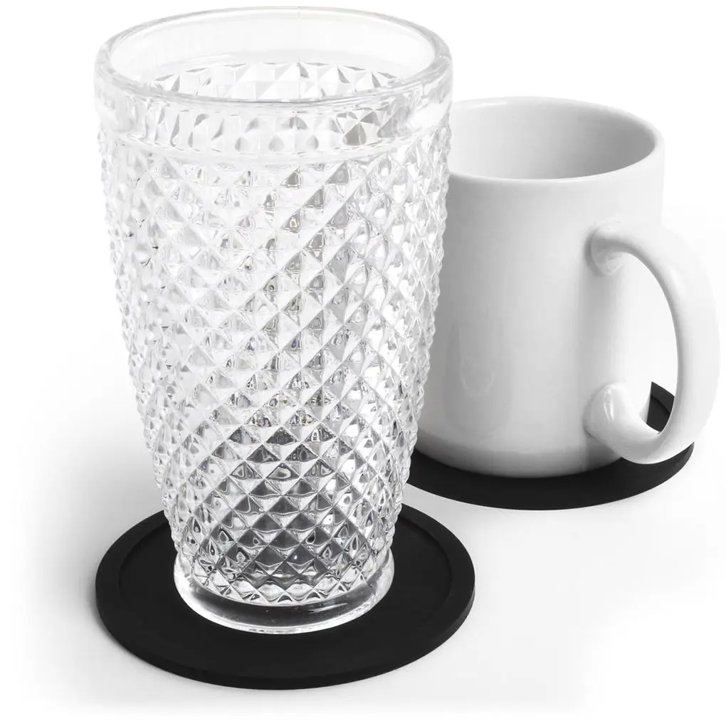 1 шт Круглые силиконовые подставки Нескользящие чашки коврики коврик столик для напитков очки сменный коврик
