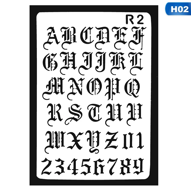 

DIY Letter Alphabet Number Layering Stencils for Wall Scrapbooking Painting Template Stamps Photo Album Decoration Paper Cards