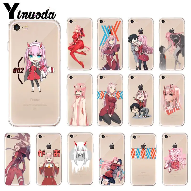 Силиконовый прозрачный чехол Yinuoda DARLING in the FRANXX ZERO TWO для Apple iPhone 8 7 6 6S Plus X XS MAX 5 5S SE XR |