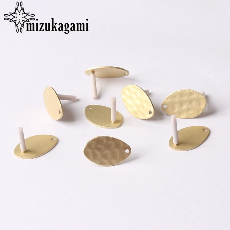 Цинковый сплав Golden Oval манго серьги базовых деталь для серег 12X20 мм 6 шт./лот для DIY серьги делает аксессуары