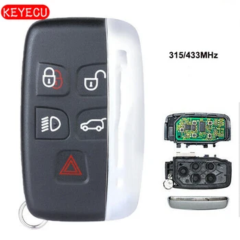 

Keyecu Smart Remote Key Fob 5 Button 315Mhz/433MHz for Jaguar XF XJ XK XE 2013-2017 - FCC: KOBJTF10A