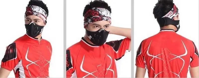 

Dustproof Mask Motorcycle Ski Anti-pollution Mask Sport Mouth-muffle Dustproof With Activated Carbon Filter QF66