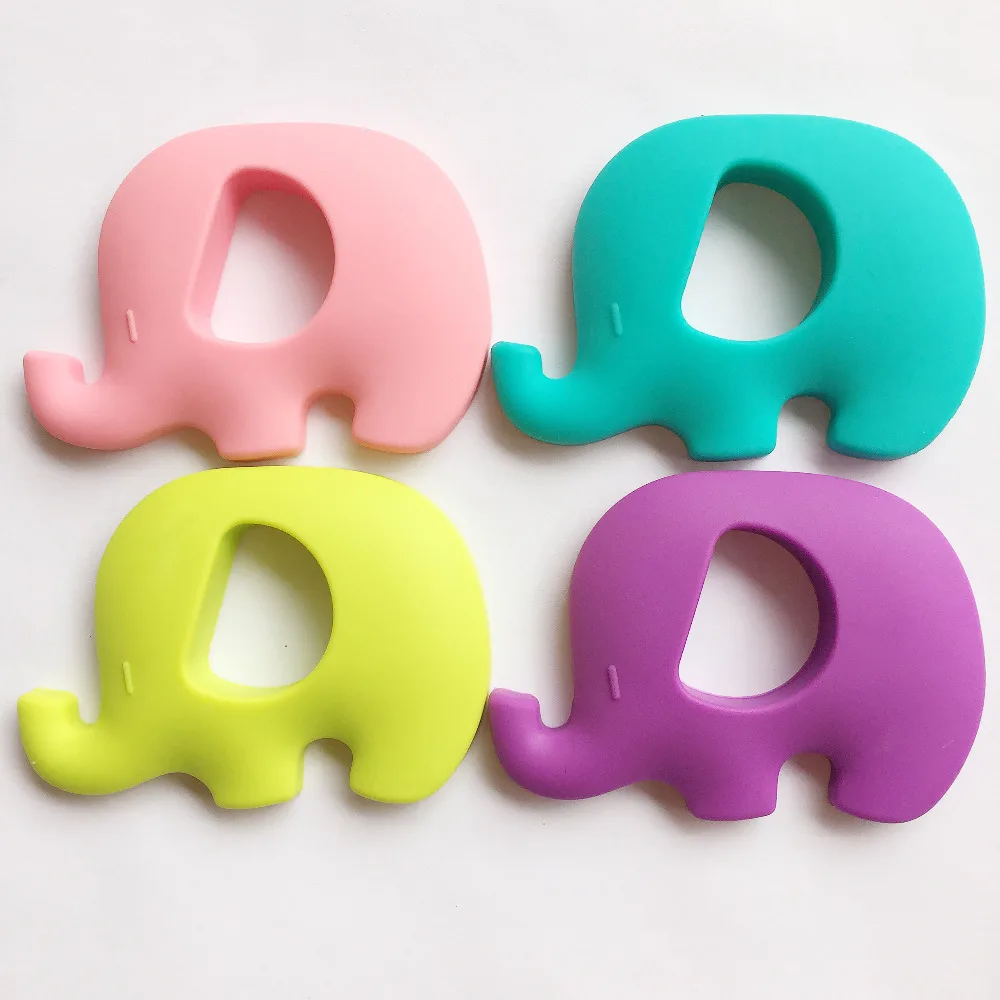 

SALE Silicone Elephant Teething bead necklace FREE SHIPPINGwater proof, rubber, food grade, baby, mother