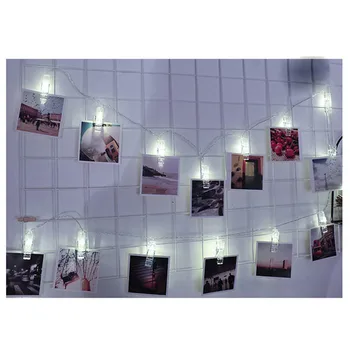 

1.5M 10 LED String Light Home Wall Hanging Card Picture Clips Photo Pegs String Light Lamp Indoor Decor fairy lights fairy^15