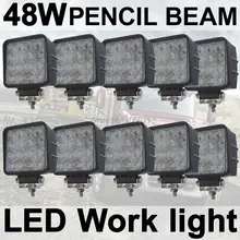 Tkeapl thtmh 10x48 Вт пятно карандаш светодиодный свет лампы автомобиль грузовик для вождения водонепроницаемые Мокасины