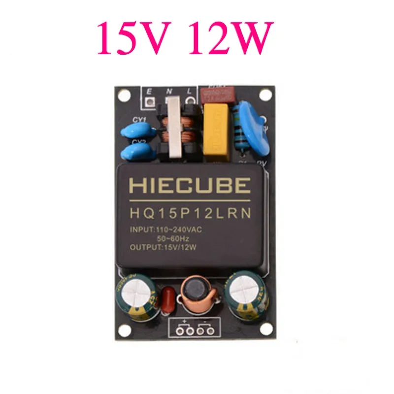 

220 V to 15V0.8A 12W AC-DC 12v power supply module transformer module HB15N08 Switching Power Supply EMC filter Free shipping!