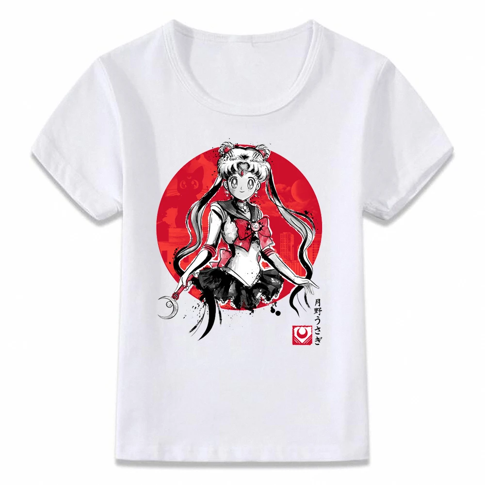 

Kids Clothes T Shirt Sailor Moon Anime Strong Girl T-shirt for Boys and Girls Toddler Shirts Tee oal217