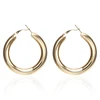 E0149  Simple Trendy Gold Sliver Color Geometric Big Round Circle Earrings For Women Fashion Large Hollow Drop Earrings Jewelry ► Photo 1/6