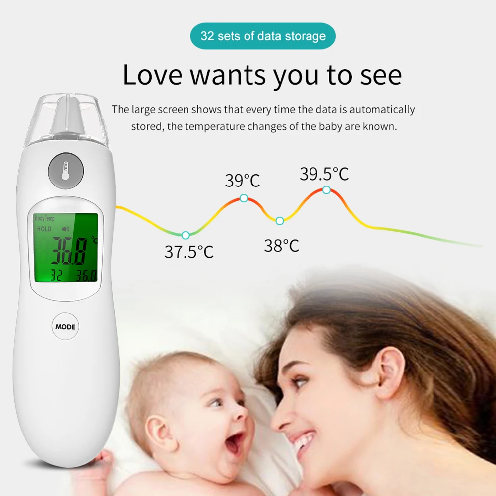 Цифровой инфракрасный термометр для ребенка лоб средства ухода за кожей поверхности ручной измерители температуры Temometer измерения