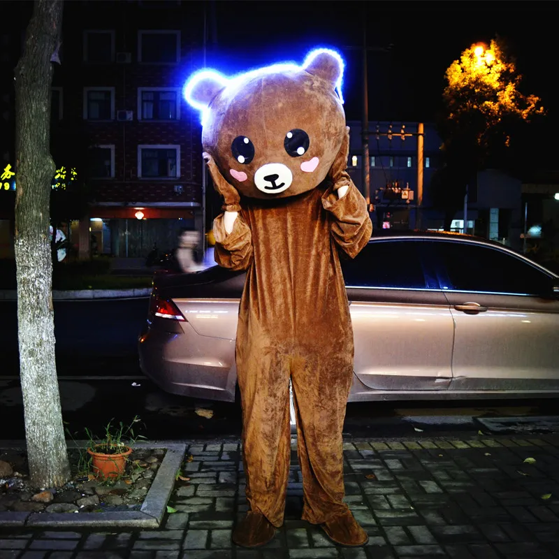 

Brown Bear Cartoon Rabbit Mascot Costume Cartoon Suit Adult size Festivel day adult
