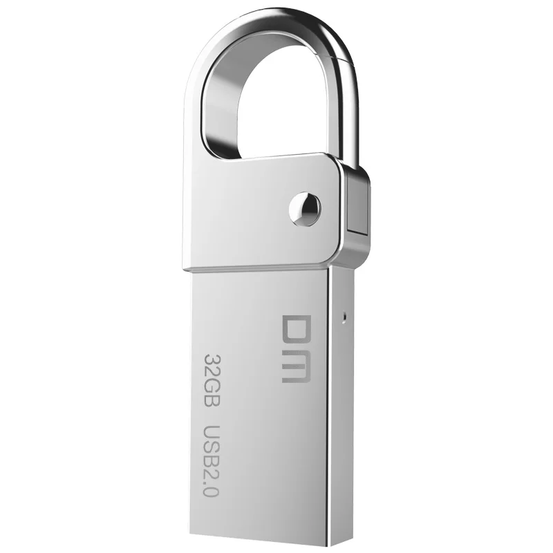 Free shipping DM PD027 8G 16G 32GB USB Flash Drive Metal Pen Drive Key Ring Waterproof USB Stick Pe