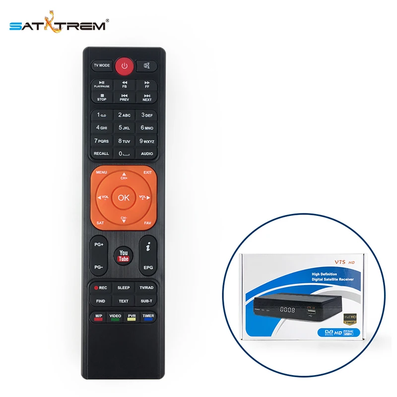 

Original Mixed Color Satellite Receiver Remote Control Replacement For DVB S DVB S2 V7S HD Freesat V7 Series