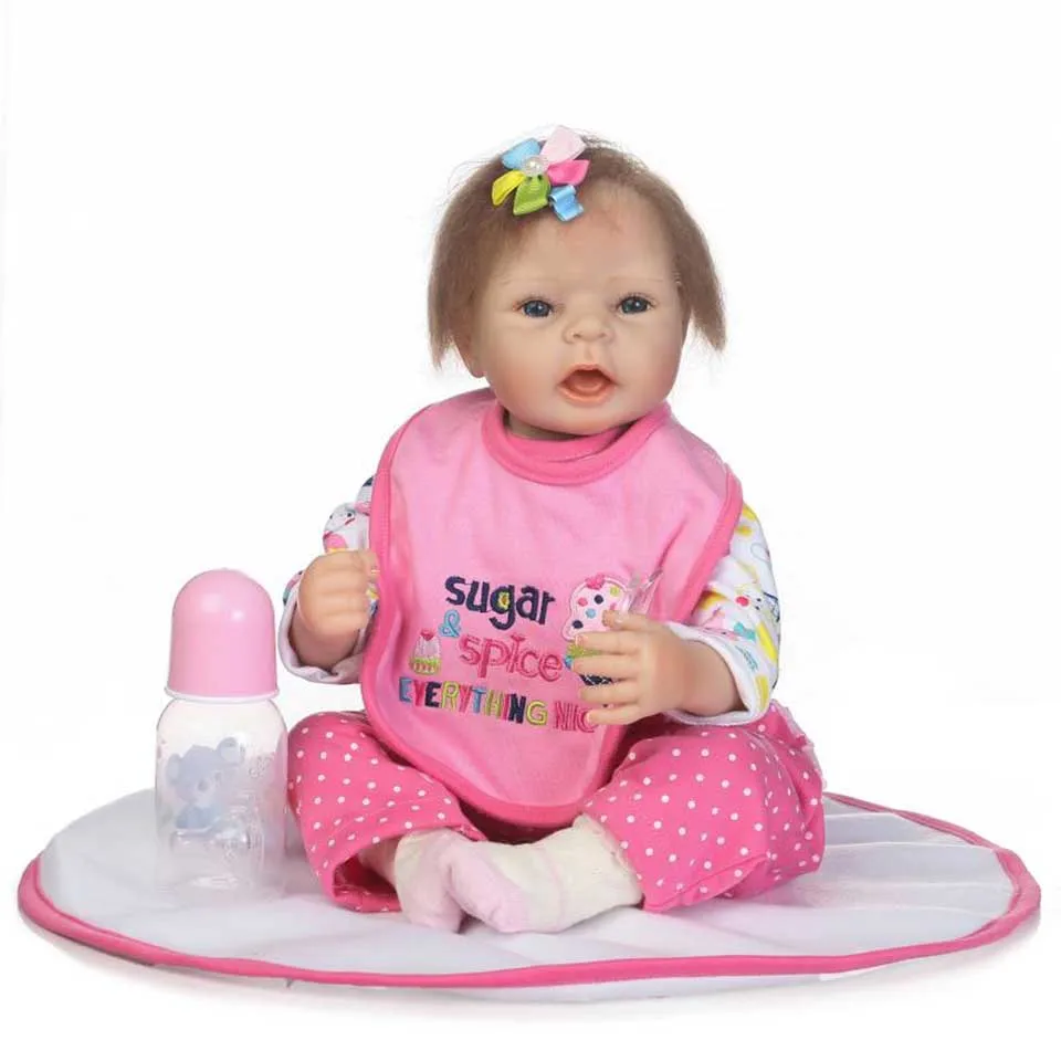 2017 Special Reborn Baby Dolls 22'' Realistic Open Mouth ...