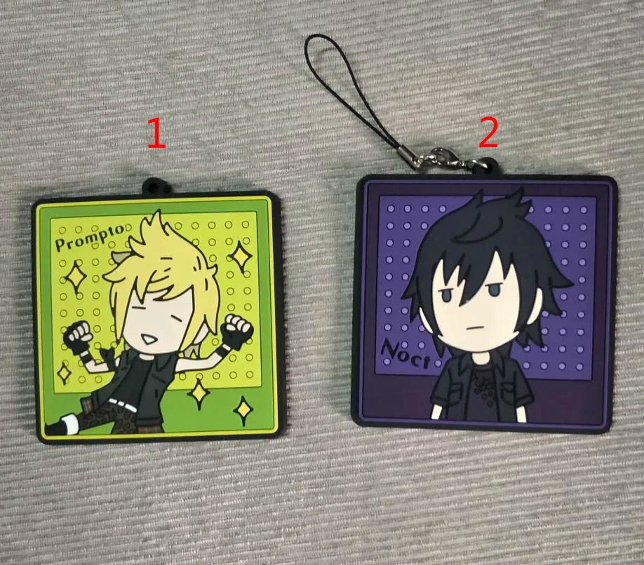 

Anime Keychain FINAL FANTASY Anime Model Noctis Lucis Caelum Prompto Argentum Action Figure Rubber Keychain Pendant Toys Gifts