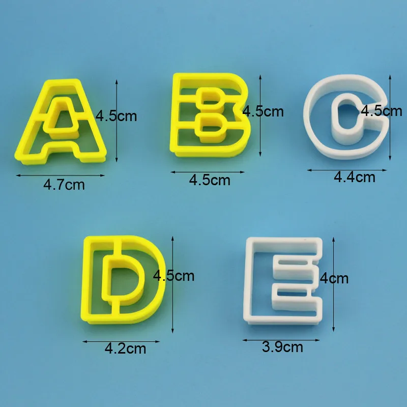 26 шт./компл. английские буквы, алфавиты для бисквитного печенья резаки для помадки формы тиснения сахарного ремесла формы для торта украшения DIY Инструменты