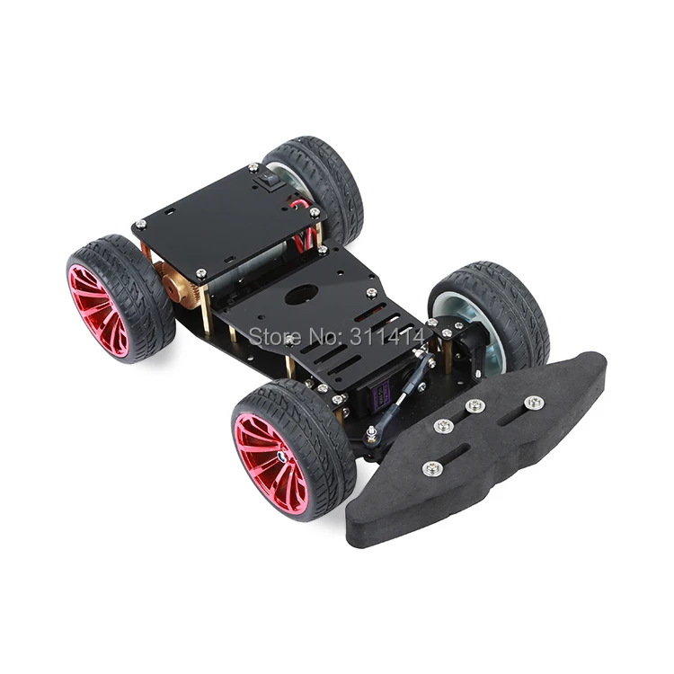 

1set 4WD RC Smart Car Chassis With MG996R Metal Servo Bearing Kit For Arduino Metal Gear Motor 25MM Robot Platform DIY Kit Robot