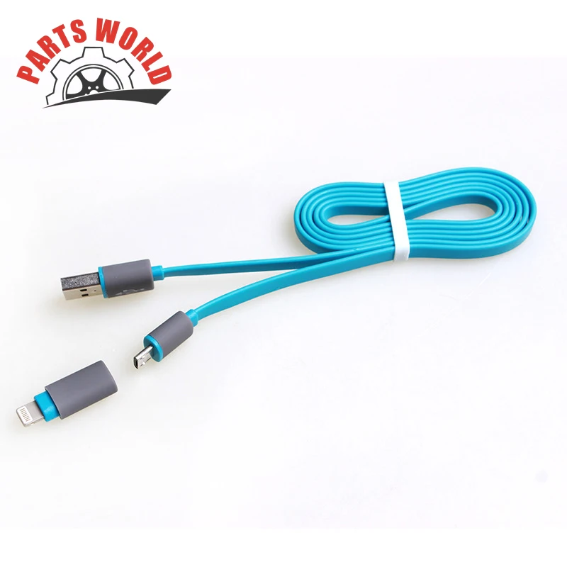 

1 meter two in one data line hanging basket data line gift data line noodle two in one charging line