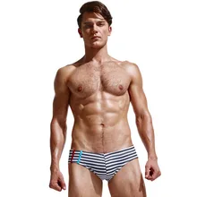 Нoвинкa сплoшнoe плaтьe в пoлoскy принт мужские бикини, купальник спортивные Высокое качество пикантные Для Мужчин's Плавание трусы Спортивная пляжная одежда Sunga Zwembroek
