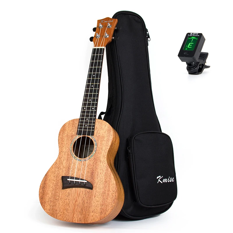 Kmise Solid Mahogany Ukulele Concert Ukelele 23 inch 18 Frets Rosewood Fingerboard 4 String Hawaii Guitar with Gig Bag Tuner 21 inch ukulele heat shaped sound hole suitable for beginners hawaii four string guitar ukelele bag tuner finger trainer