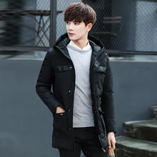 Мужская куртка, пальто, зима, длинное, большие размеры, новое хлопковое пальто MY6638 P145