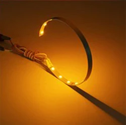 2pcs Angel Eyes 360° LED Halo Rings Kit for Car Headlight Styling (Yellow)