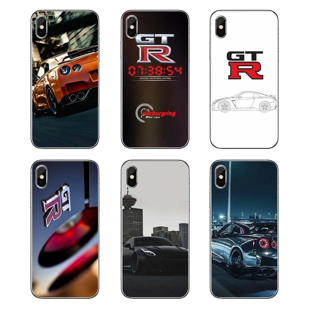 JDM Car NISSAN GTR Metal Logo Art Print For Samsung Galaxy Note 8 9 S9 S10 A8 A9 Star Lite Plus A6S A9S Silicone Phone Cover Bag | Мобильные