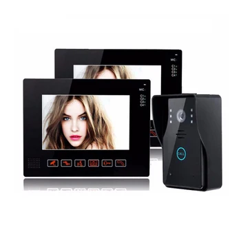 

Wired 9 inches Video Intercom System With Outdoor IR Video Camera Full Set Kit Video Doorbell 2 in 1