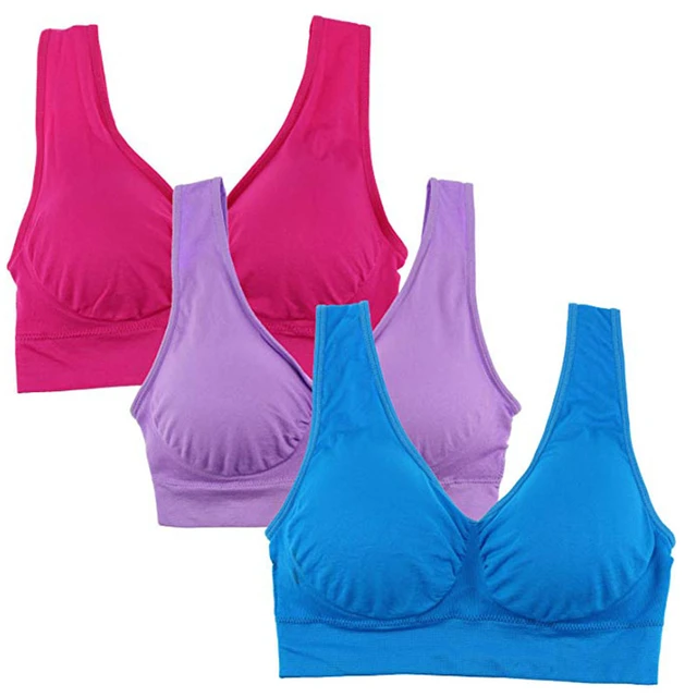 Plus Size Wireless Comfort Air Bra For Women Hollow Mesh