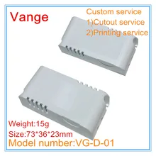 10 шт./лот электрическая розетка коробка проект 73*36*23 мм IP54 огнеупорный ПК Пластиковый страховочный кожух для Светодиодный драйвер проекта