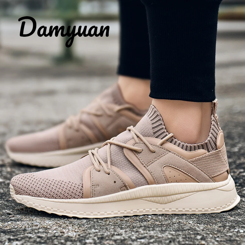 

Damyuan 2019 New Fashion Classic Mesh Shoes Men Flyweather Comfortables Breathable Non-leather Casual Lightweight Lace-Up Shoes