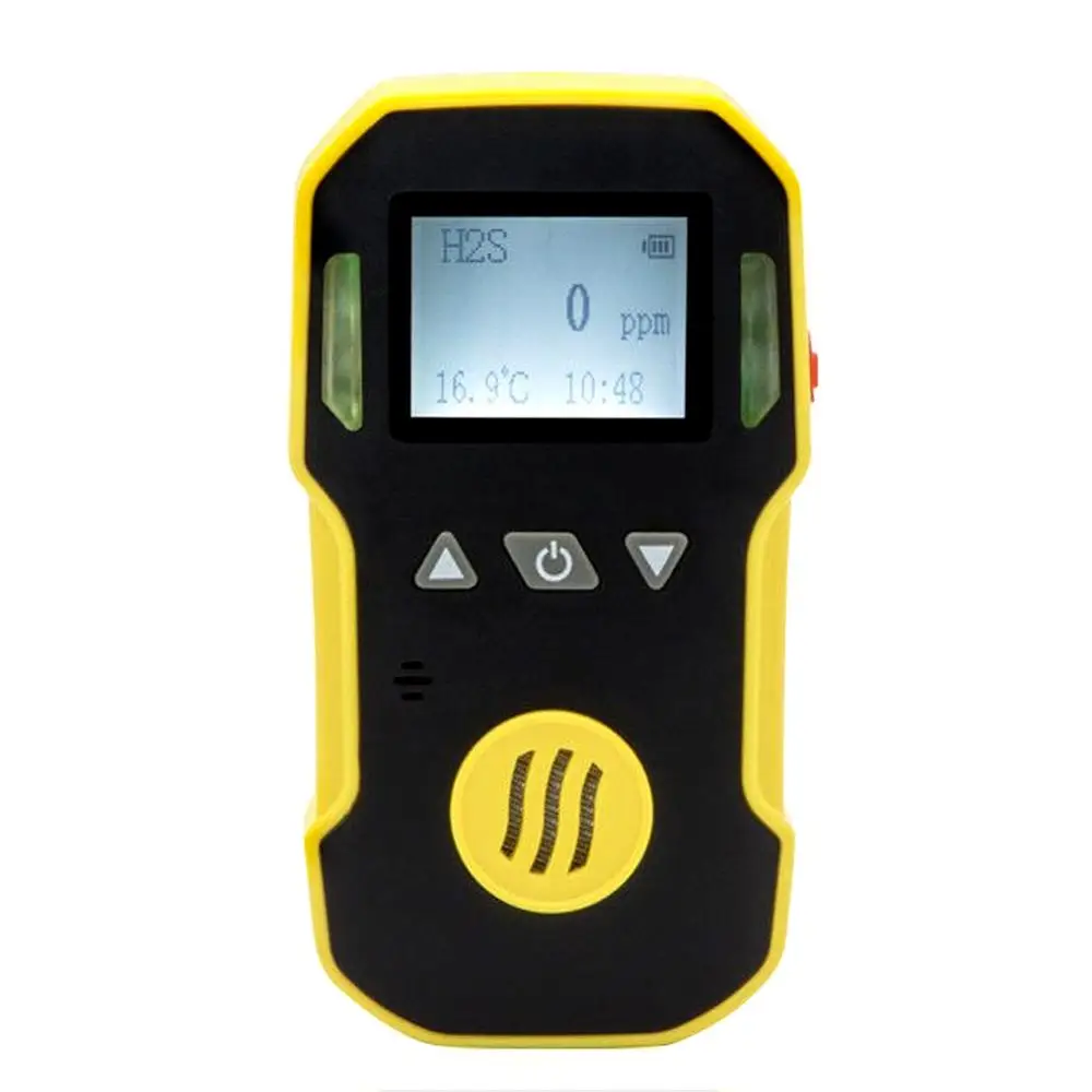 

Multi-use Hydrogen Sulfide Gas Detector Single-gas Leak Detector H2S Monitor With Sound Light Poisonous Harmful Alarming Device