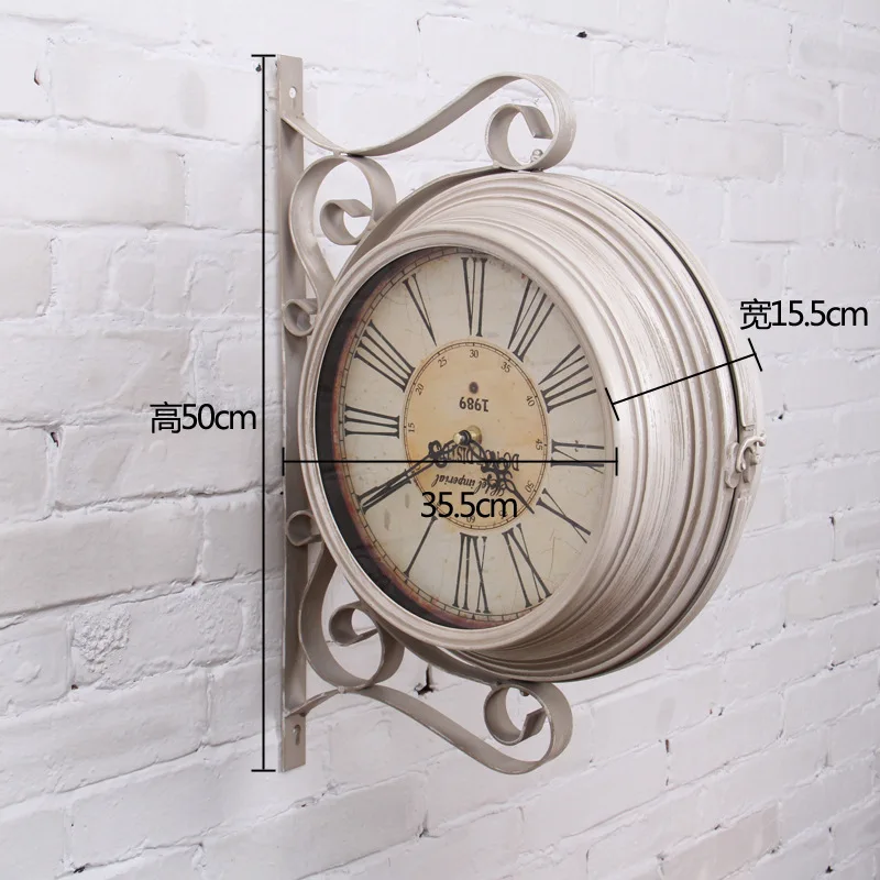 Online Buy Wholesale double sided wall clock from China double sided