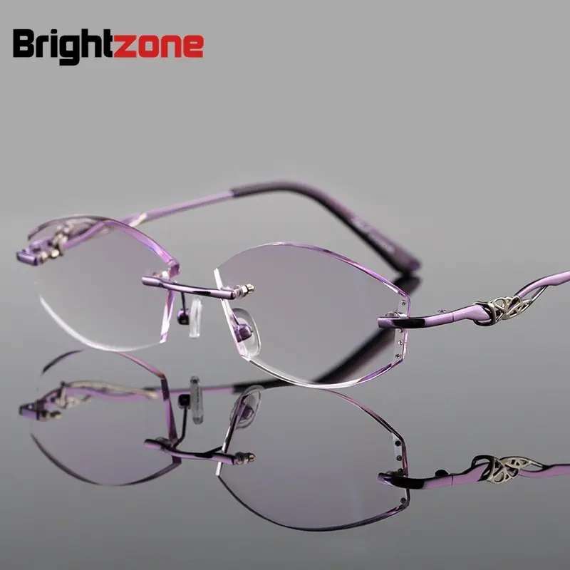 

Elegance Women Diamonds Cutting-Edge Temperament Reading Glasses Spectacles Frame High Clear Hyperopia Presbyopic Astigmatism