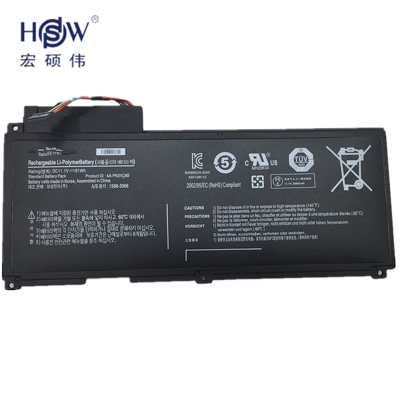 

HSW New Genuine Original AA-PN3VC6B Battery for Samsung QX410 QX411 SF310 SF410 SF510 QX510 AA-PN3NC6F BA43-00270A bateria akku