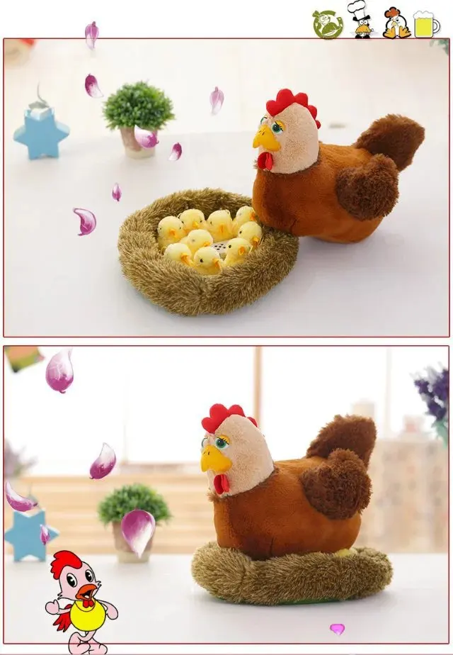 Stuffed Toys For Children Stuffing Large Girl Doll Cute Soft Toy Sleeping Home Pillow Stuffed Toy Chicken Cushion Cock Hen Chick