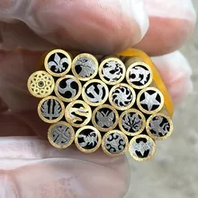 Ручка ножа мозаика заклепки 5 мм мозаика винт гвоздь ручка материал diy китайские персонажи гайки(без заполнения смолы