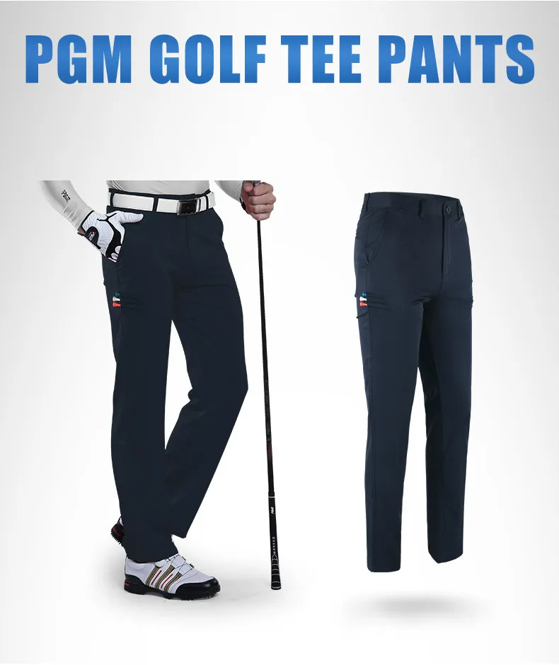 PGM Golf тонкие брюки мужские летние Ультратонкий дышащий быстросохнущие брюки для гольфа можно вставить тройник дышащий Открытый Гольф спортивная одежда
