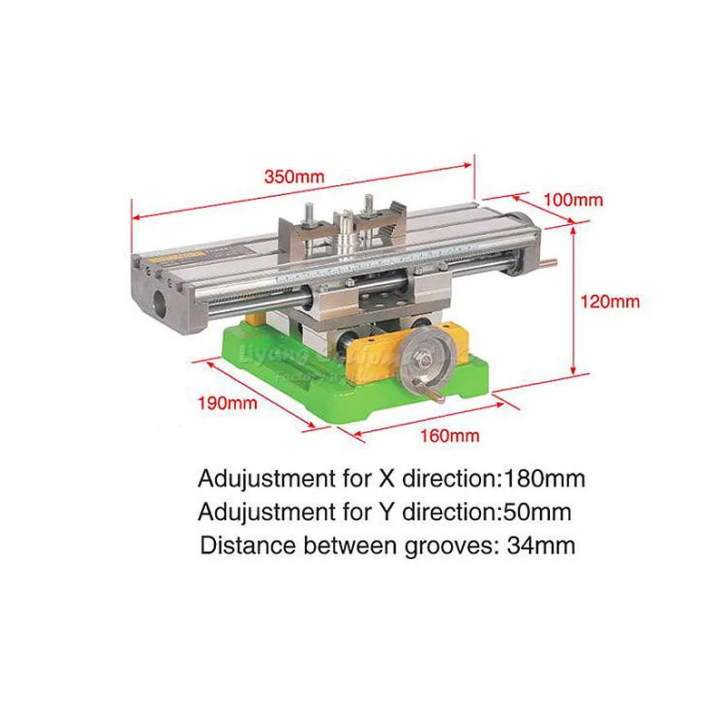 Ly-6350 мини Прецизионный многофункциональный ЧПУ станок скамья сверло Клещи приспособление Рабочий стол X Y регулировки координировать