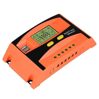 

Solar Charge Controller Charge Controller Regulator Solar Panel Waterproof Dual Usb Pwm Display Lcd 12V 24V 30A