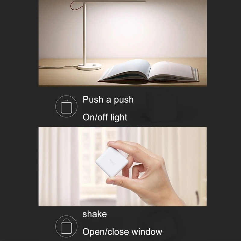 Xiaomi Mijia Home APP Aqara магический контроллер Zigbee версия шесть управляемых действий, требуется работа с Xiaomi Многофункциональный шлюз