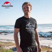 Naturehike футболка для пеших прогулок, Спортивная футболка для занятий спортом на открытом воздухе, для тренажерного зала, кемпинга, путешествий, топ унисекс, летняя дышащая футболка с коротким рукавом для путешествий и отдыха