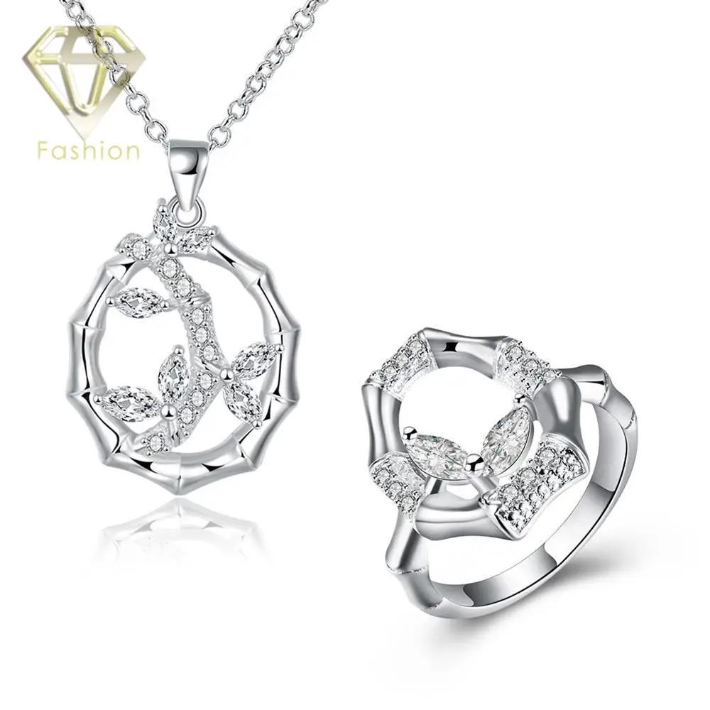 Jewelry Sets for Women High Quality Fashion Silver Plated Bamboo