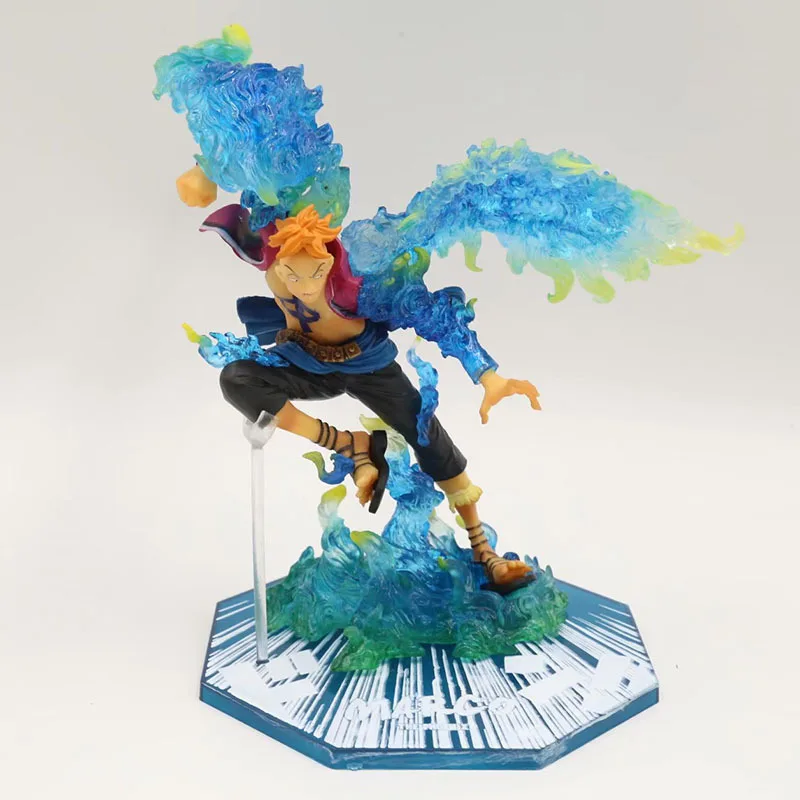 

25cm Anime ONE PIECE Action Figure Zero Fire Battle Marco Not a Dead Bird PVC Figure Toy Collection Model Toys Gift For Children